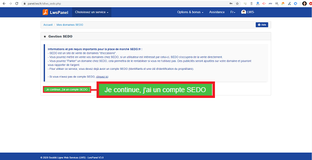 Comment vendre son domaine sur SEDO ?