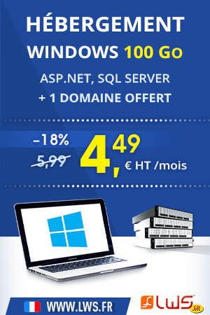 hébergement Windows - Asp.net et sql server